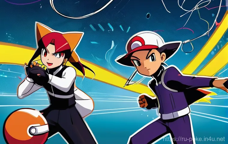 로켓단의 각종 변장과 아이디어 - **Prompt 1: Team Rocket's Grand (and Failing) Disguise**
    "A vibrant, animated scene featuring Je...