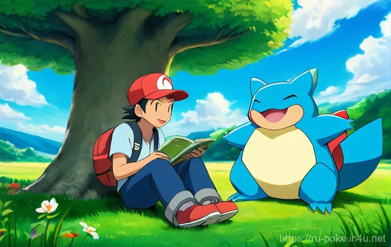 지우와 체육관 리더들의 대결 분석 - **Prompt 2: Resilience and Growth After Defeat**
    "A poignant scene depicting Ash Ketchum and a s...